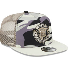 San Francisco Giants New Era Chrome Camo A-Frame 9FIFTY Trucker Snapback Hat | MLB Shop