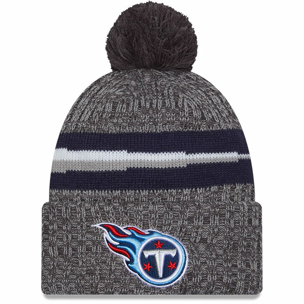 Tennessee Titans New Era 2023 Sideline Sport Cuffed Pom Knit Hat