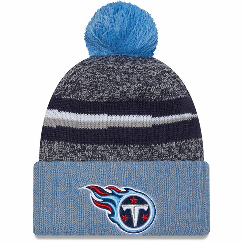 Tennessee Titans New Era 2023 Sideline Sport Cuffed Pom Knit Hat