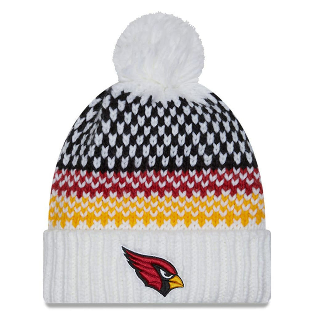 Arizona Cardinals New Era Women's 2023 Sideline Cuffed Knit Hat with Pom