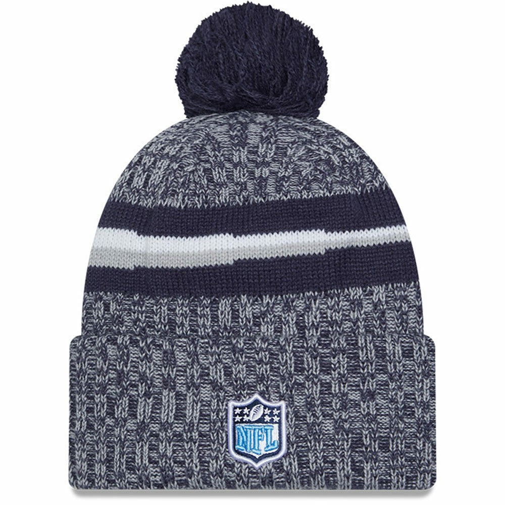 Tennessee Titans New Era 2023 Sideline Cuffed Knit Hat With Pom