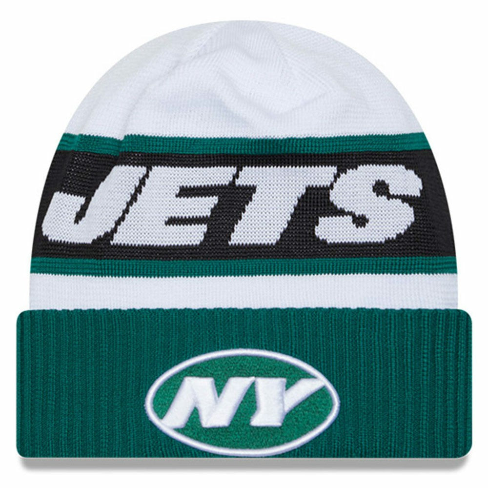 New York Jets New Era 2023 Sideline Tech Cuffed Knit Hat