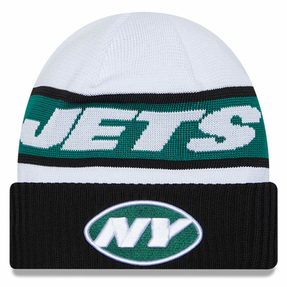 New York Jets New Era 2023 Sideline Tech Cuffed Knit Hat