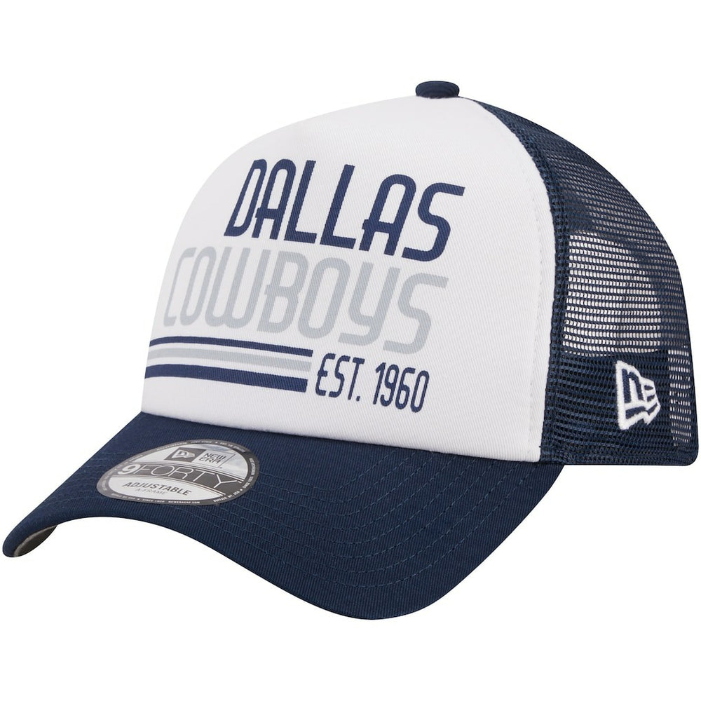 Dallas Cowboys New Era Stacked A-Frame Trucker 9FORTY Adjustable Hat