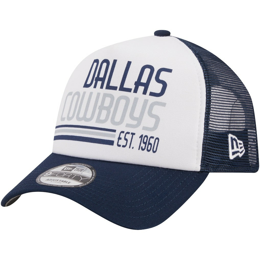 Dallas Cowboys New Era Stacked A-Frame Trucker 9FORTY Adjustable Hat