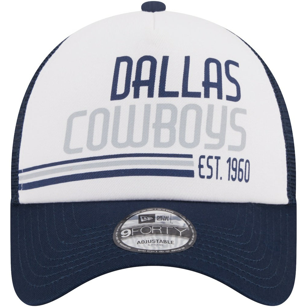 Dallas Cowboys New Era Stacked A-Frame Trucker 9FORTY Adjustable Hat