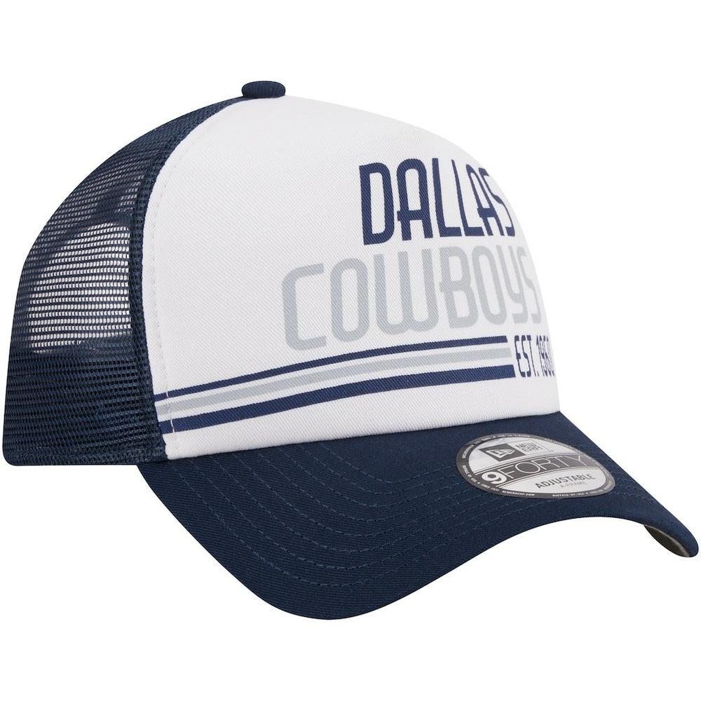 Dallas Cowboys New Era Stacked A-Frame Trucker 9FORTY Adjustable Hat