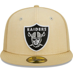 Las Vegas Raiders New Era Raffia Front 59FIFTY Fitted Hat