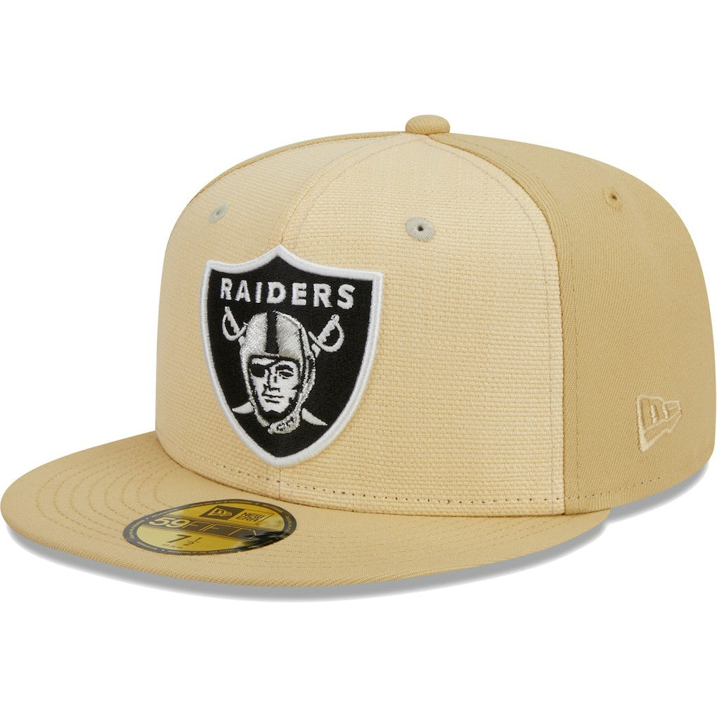 Las Vegas Raiders New Era Raffia Front 59FIFTY Fitted Hat
