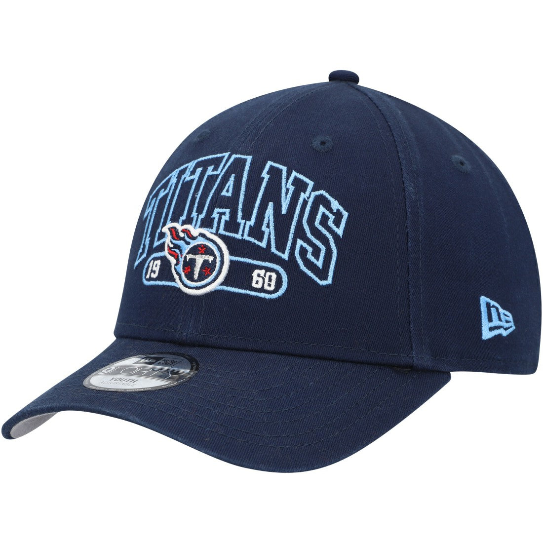 Tennessee Titans New Era Youth Outline 9FORTY Adjustable Hat