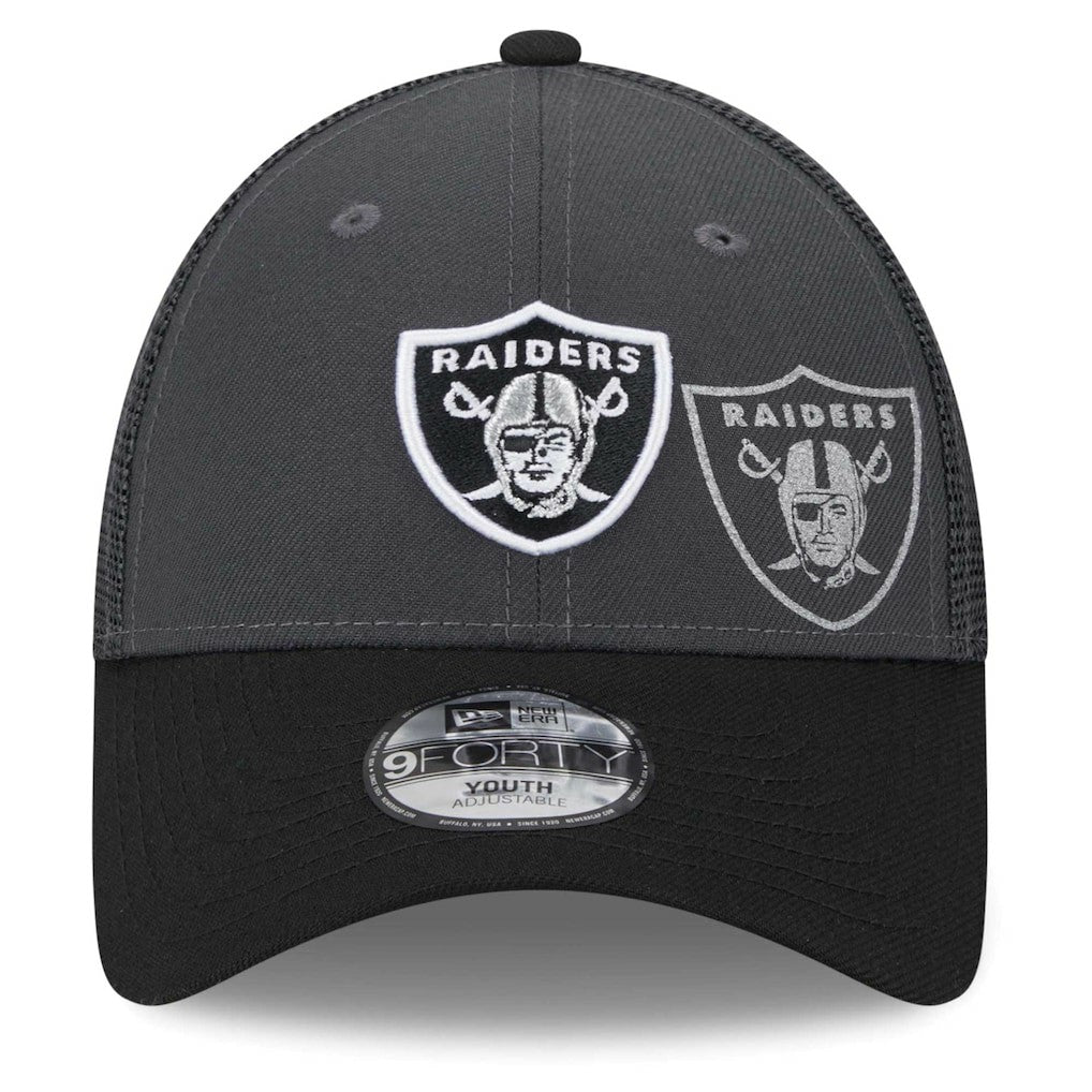 Las Vegas Raiders New Era Preschool Reflect 9FORTY Adjustable Hat