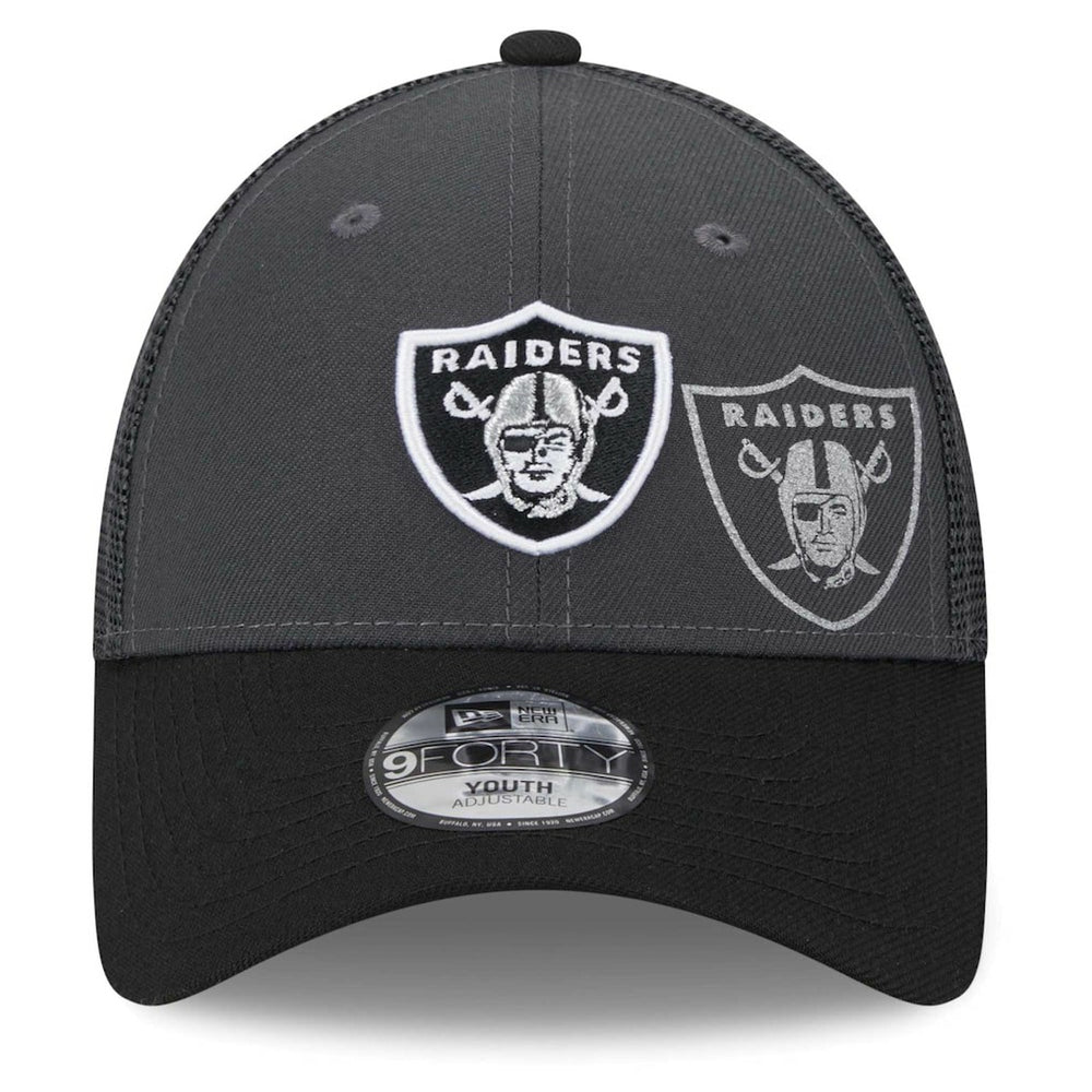 Las Vegas Raiders New Era Preschool Reflect 9FORTY Adjustable Hat