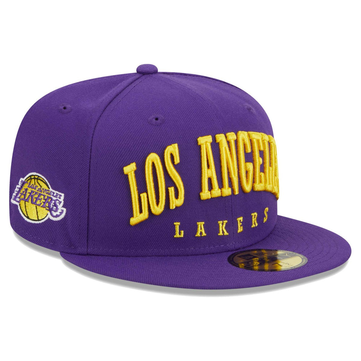 Los Angeles Lakers Big Arch Text 59FIFTY Fitted Hat Discount