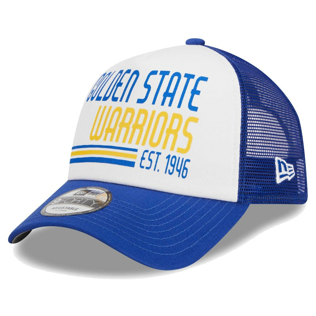 Golden State Warriors Lift Pass Foam Front Trucker 9FORTY Adjustable Hat sale Online