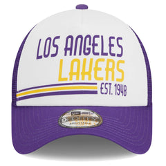 Los Angeles Lakers Lift Pass Foam Front Trucker 9FORTY Adjustable Hat Online