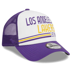 Los Angeles Lakers Lift Pass Foam Front Trucker 9FORTY Adjustable Hat Online