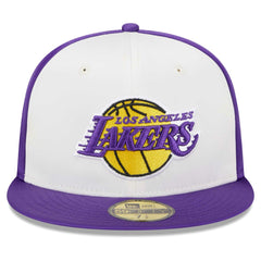 Los Angeles Lakers Throwback Satin 59FIFTY Fitted Hat Outlet