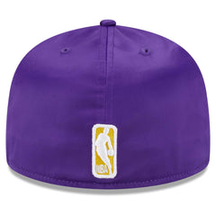 Los Angeles Lakers Throwback Satin 59FIFTY Fitted Hat Outlet