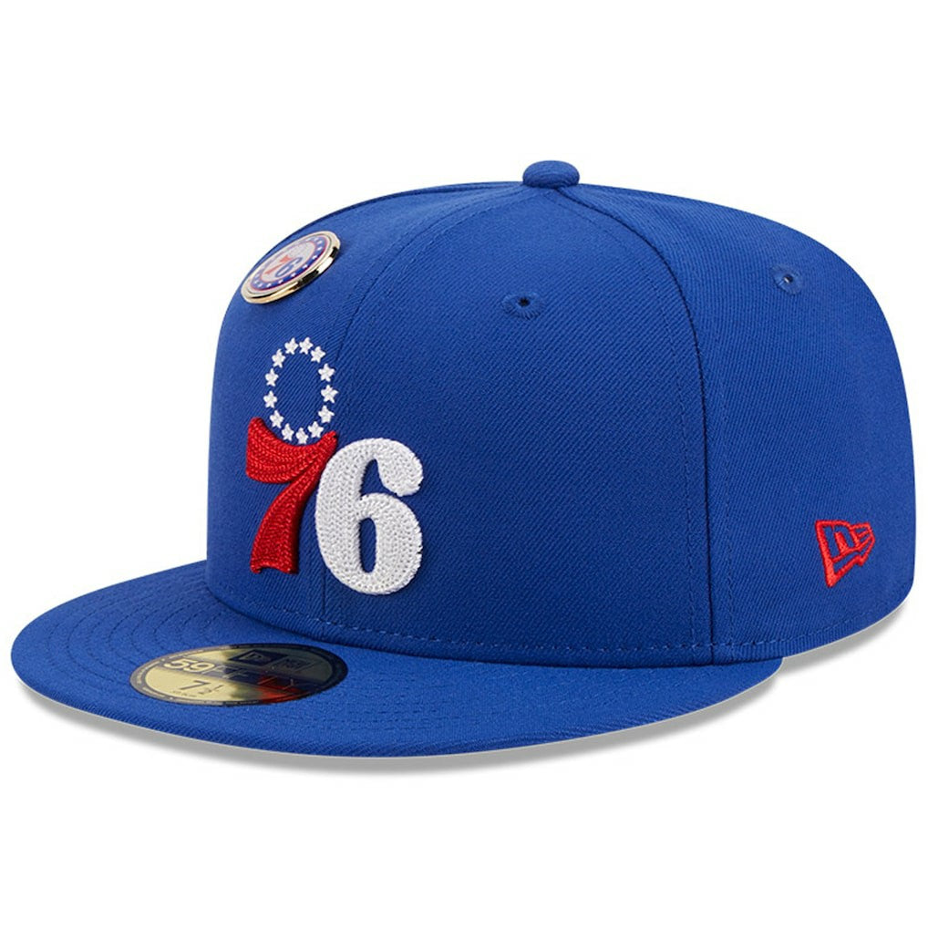 Philadelphia 76ers Chainstitch Logo Pin 59FIFTY Fitted Hat Discount