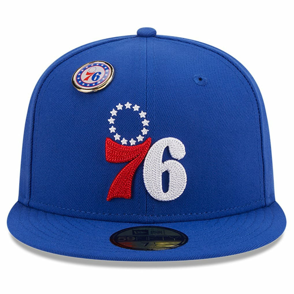 Philadelphia 76ers Chainstitch Logo Pin 59FIFTY Fitted Hat Discount