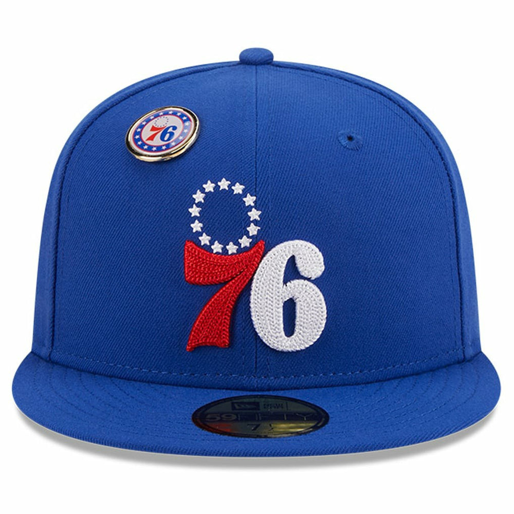 Philadelphia 76ers Chainstitch Logo Pin 59FIFTY Fitted Hat Discount