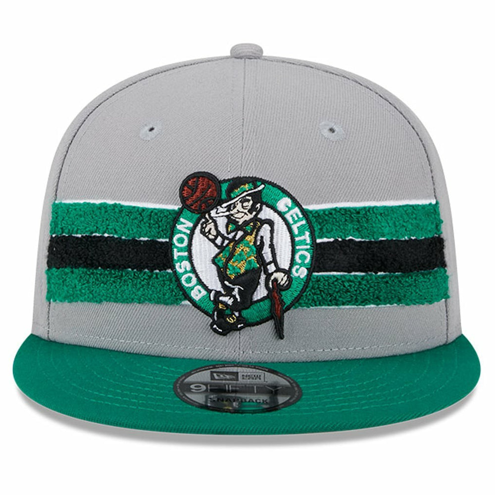 Boston Celtics Chenille Band 9FIFTY Snapback Hat New