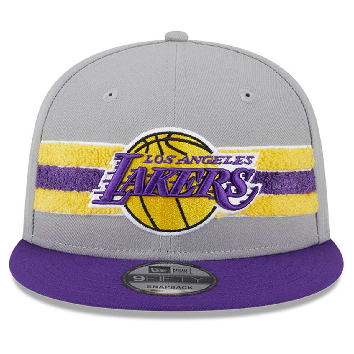 Los Angeles Lakers Chenille Band 9FIFTY Snapback Hat New