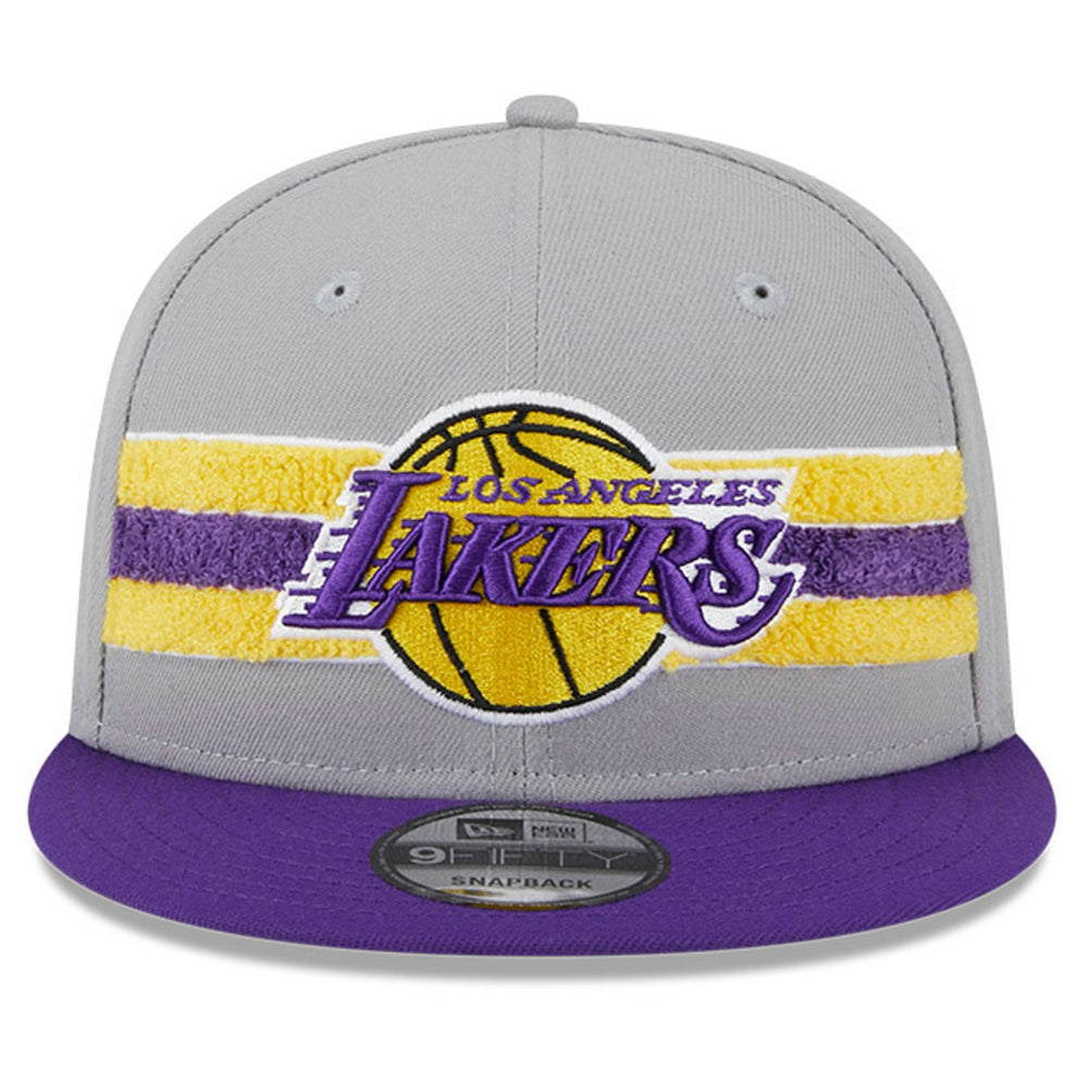 Los Angeles Lakers Chenille Band 9FIFTY Snapback Hat New