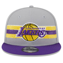 Los Angeles Lakers Chenille Band 9FIFTY Snapback Hat New