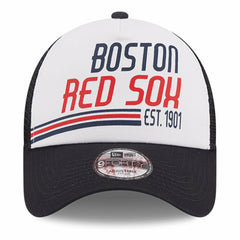 Boston Red Sox New Era Stacked A-Frame Trucker 9FORTY Adjustable Hat | MLB US