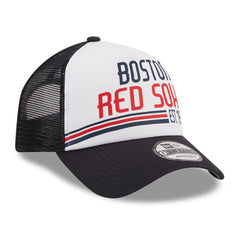 Boston Red Sox New Era Stacked A-Frame Trucker 9FORTY Adjustable Hat | MLB US
