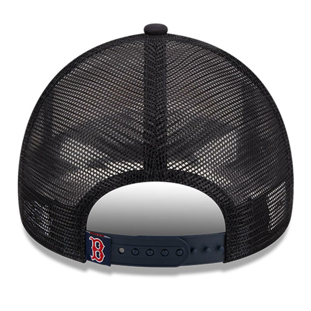 Boston Red Sox New Era Stacked A-Frame Trucker 9FORTY Adjustable Hat | MLB US