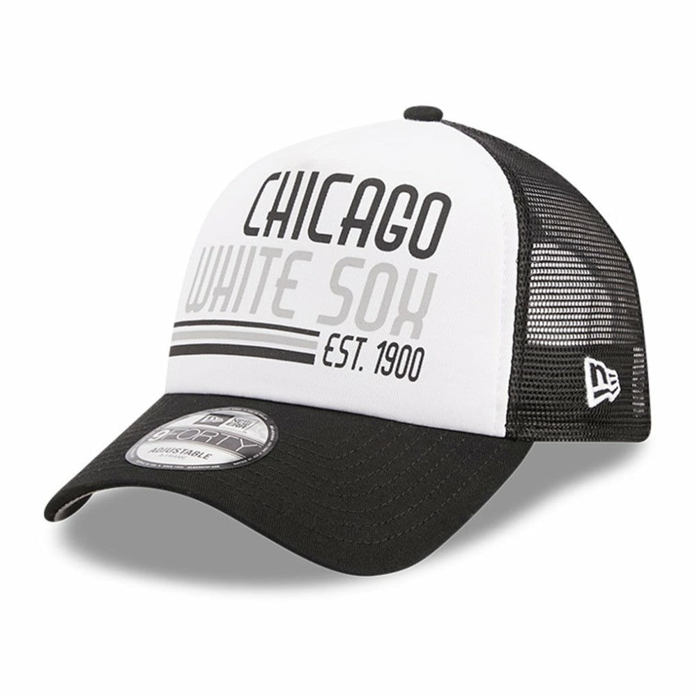 Chicago White Sox New Era Stacked A-Frame Trucker 9FORTY Adjustable Hat | MLB Sale