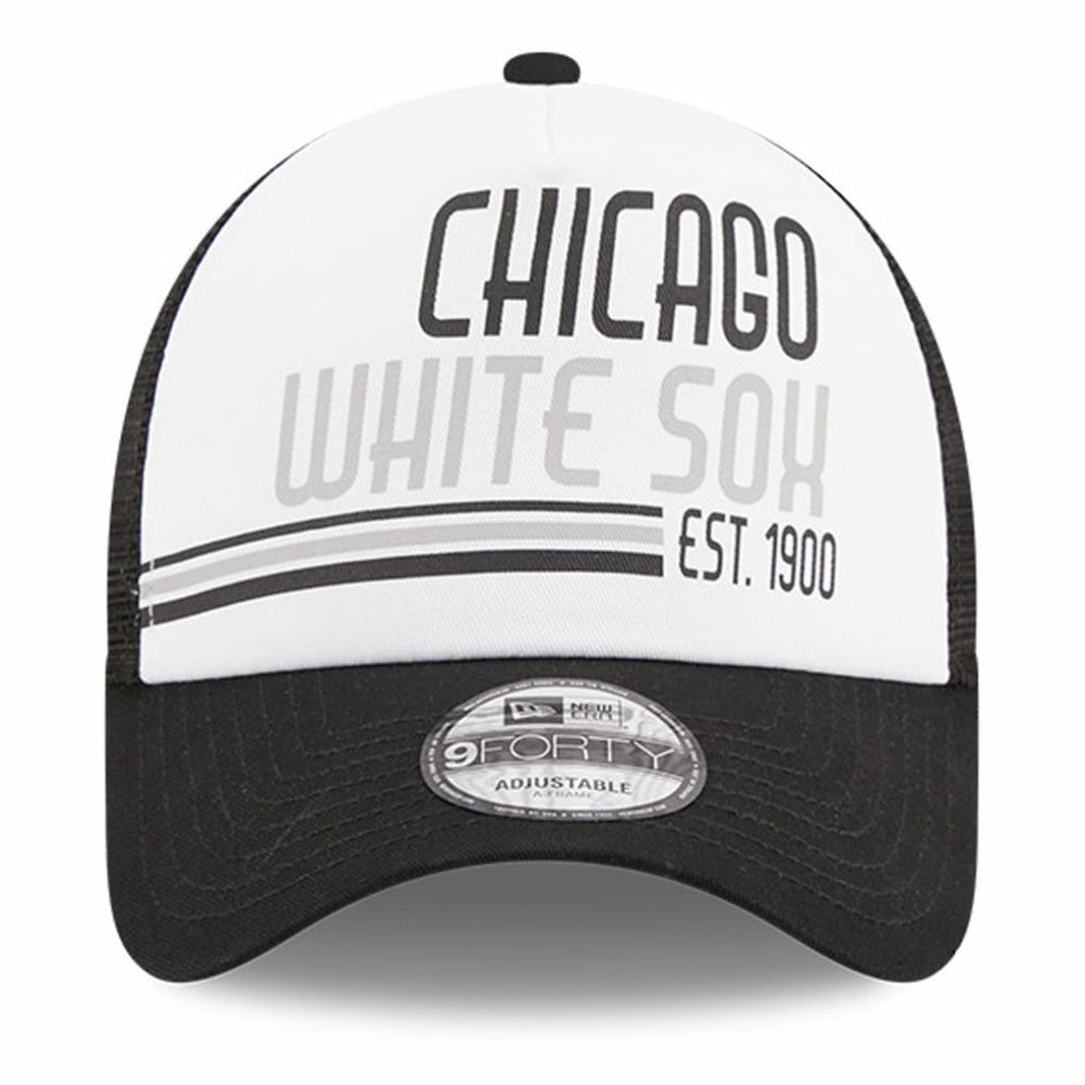 Chicago White Sox New Era Stacked A-Frame Trucker 9FORTY Adjustable Hat | MLB Sale