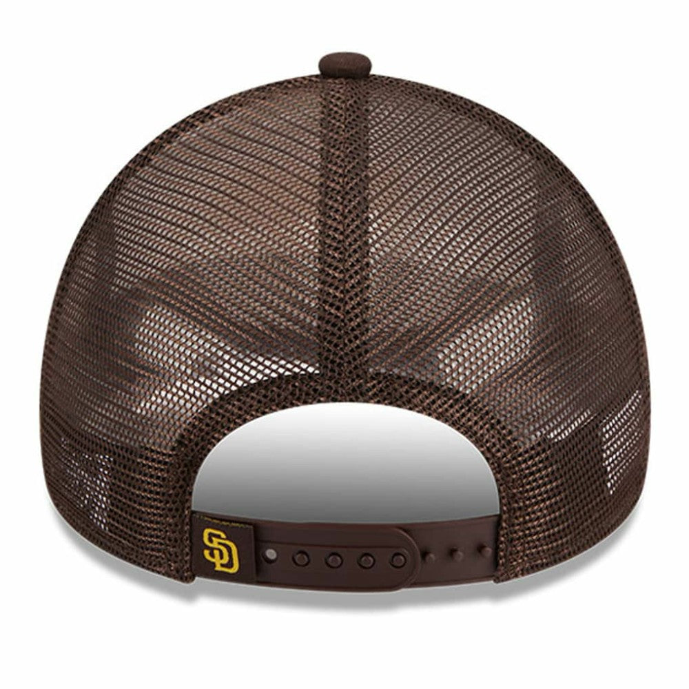 San Diego Padres New Era Stacked A-Frame Trucker 9FORTY Adjustable Hat | MLB Online