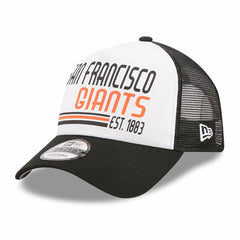San Francisco Giants New Era Stacked A-Frame Trucker 9FORTY Adjustable Hat | MLB Near me