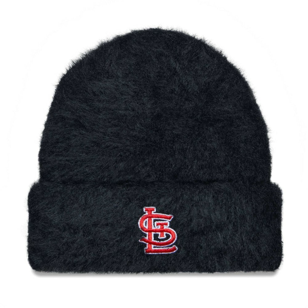 St. Louis Cardinals New Era Women's Fuzzy Cuffed Knit Hat | MLB Shop