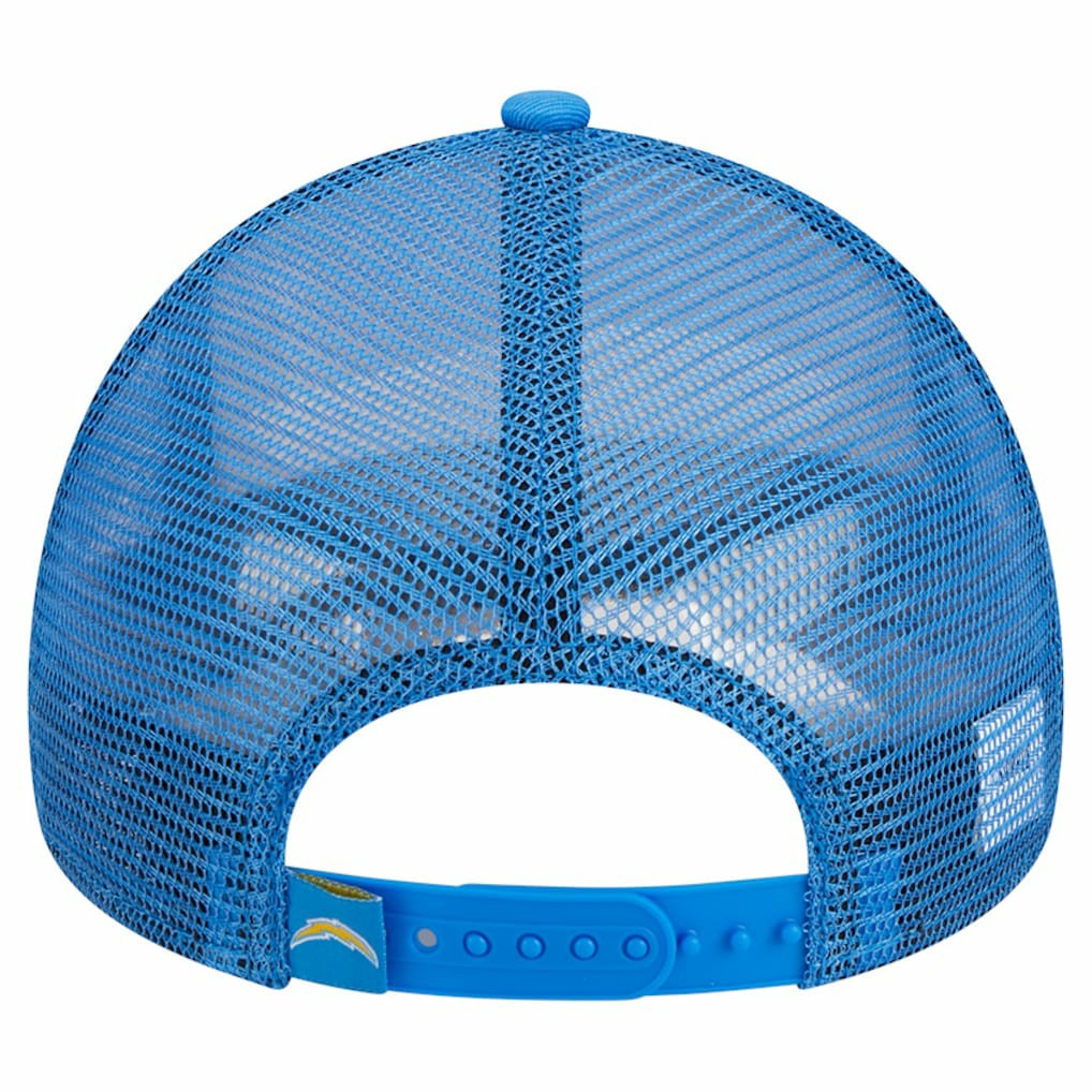 Los Angeles Chargers New Era Stacked A-Frame Trucker 9FORTY Adjustable Hat