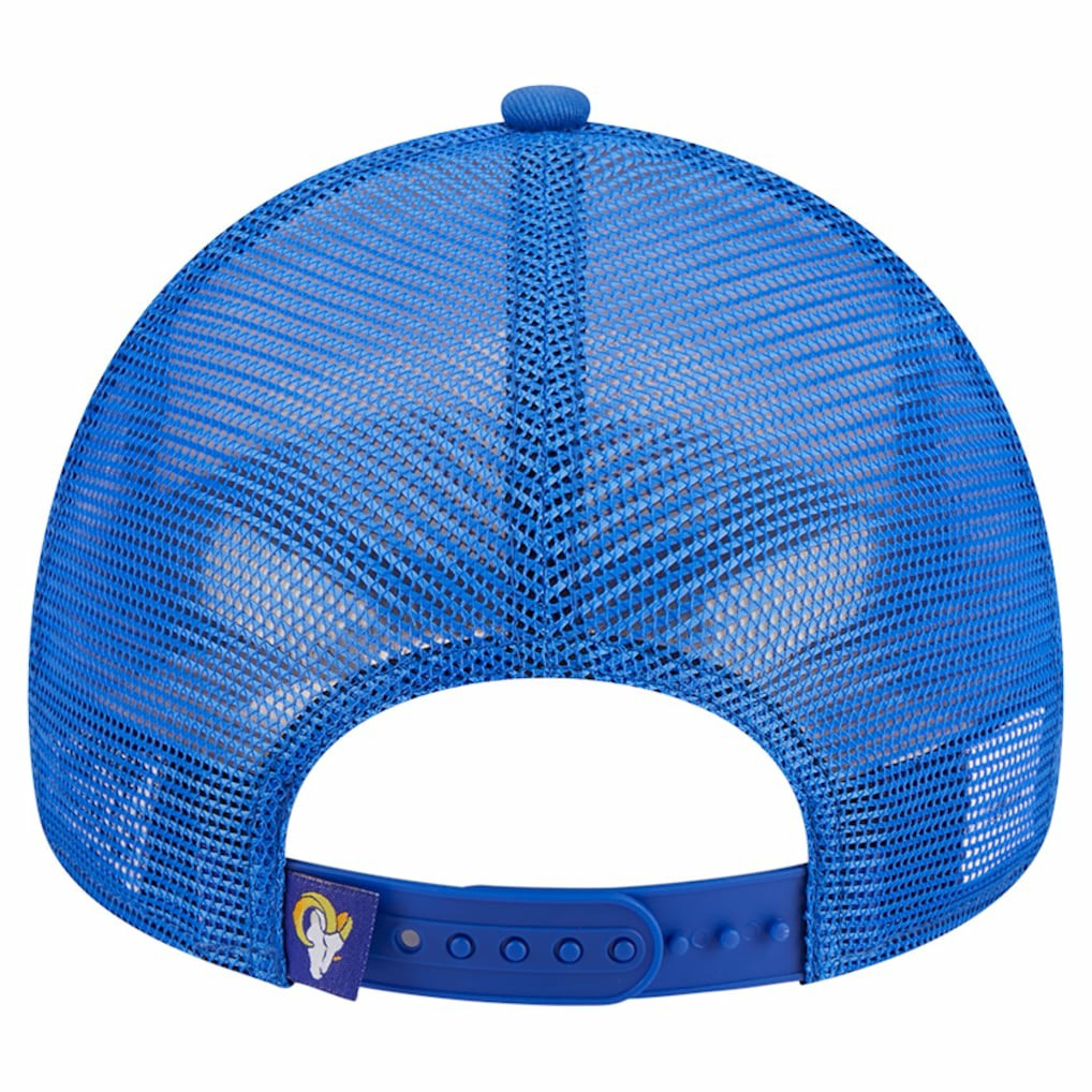 Los Angeles Rams New Era Stacked A-Frame Trucker 9FORTY Adjustable Hat