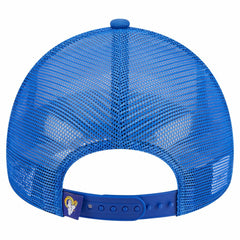 Los Angeles Rams New Era Stacked A-Frame Trucker 9FORTY Adjustable Hat