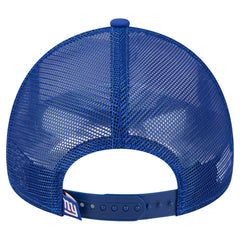 New York Giants New Era Stacked A-Frame Trucker 9FORTY Adjustable Hat