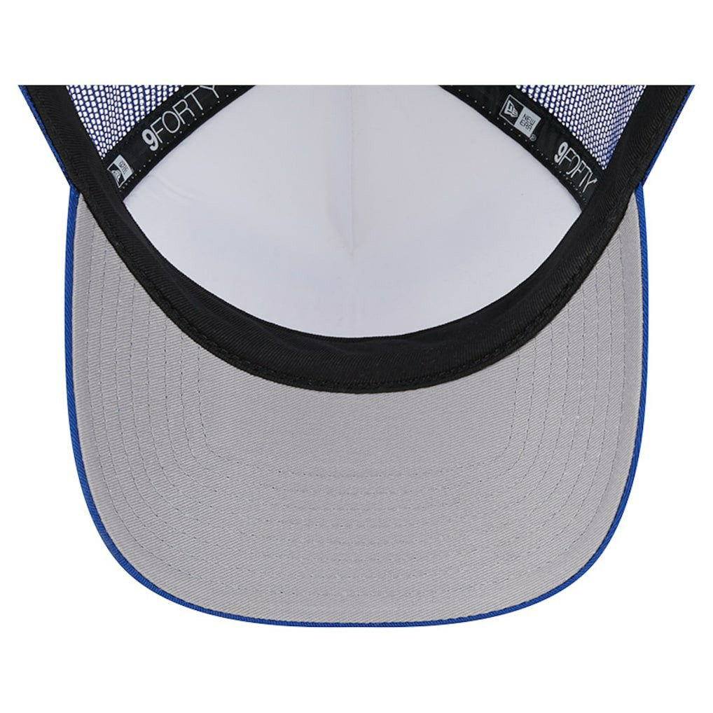 New York Giants New Era Stacked A-Frame Trucker 9FORTY Adjustable Hat