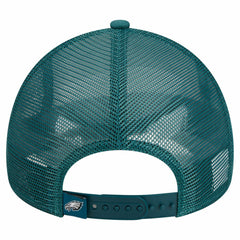 Philadelphia Eagles New Era Stacked A-Frame Trucker 9FORTY Adjustable Hat