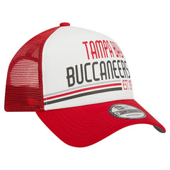 Tampa Bay Buccaneers New Era Stacked A-Frame Trucker 9FORTY Adjustable Hat