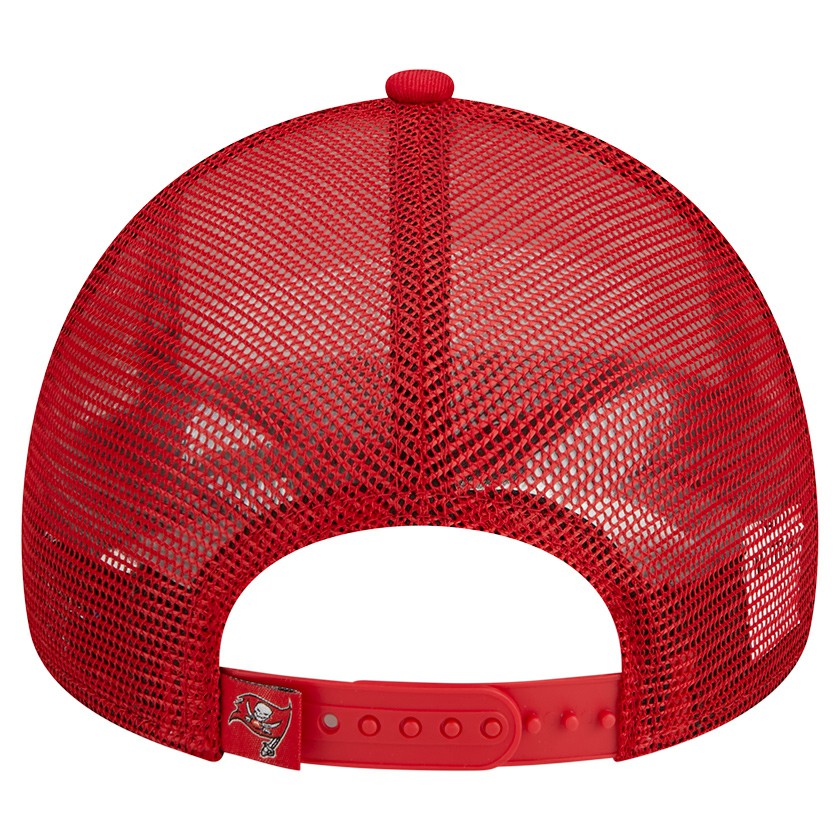 Tampa Bay Buccaneers New Era Stacked A-Frame Trucker 9FORTY Adjustable Hat