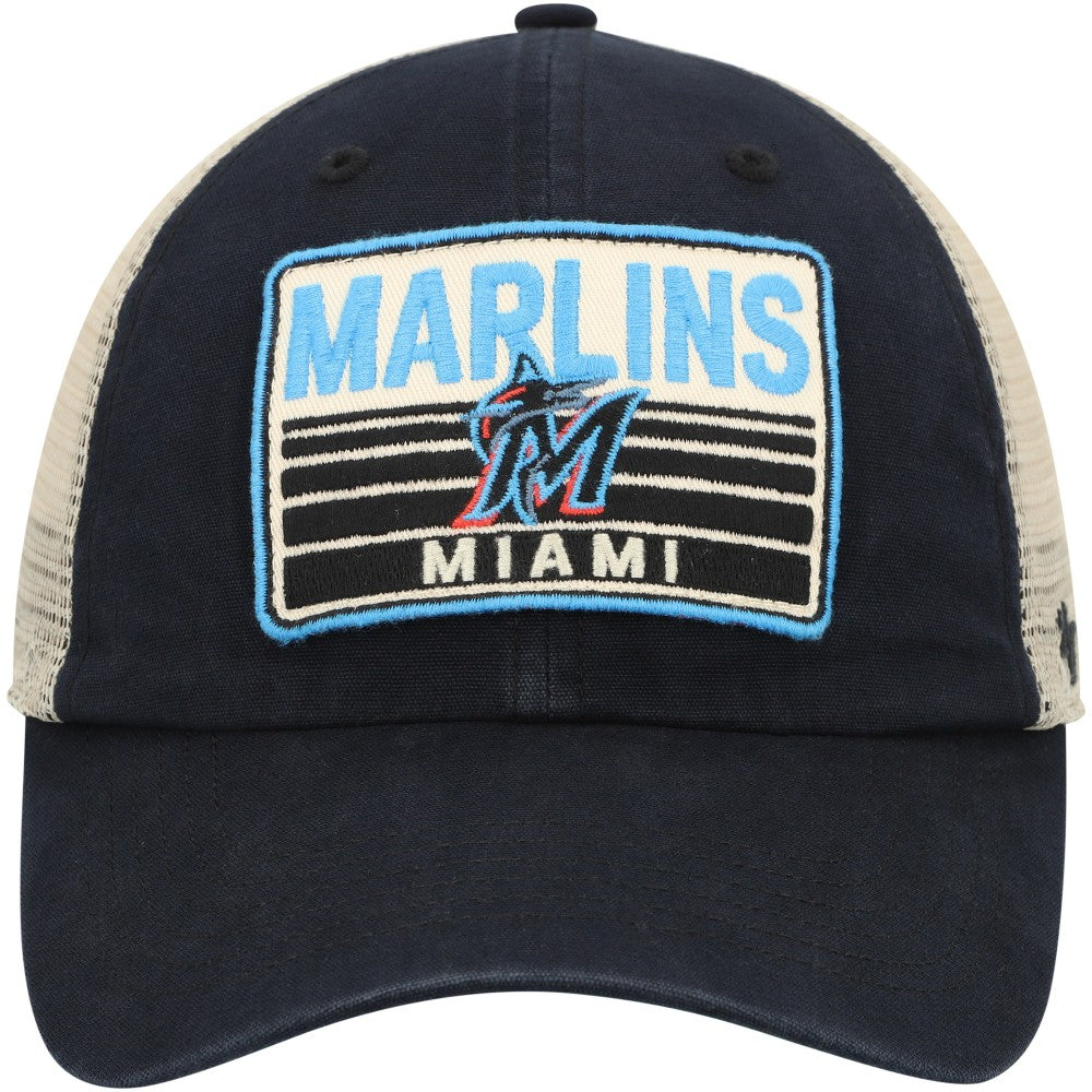 Miami Marlins '47 Four Stroke Clean Up Trucker Snapback Hat | MLB Shop