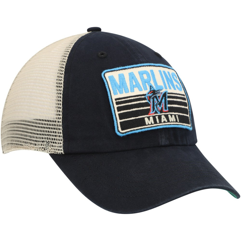 Miami Marlins '47 Four Stroke Clean Up Trucker Snapback Hat | MLB Shop