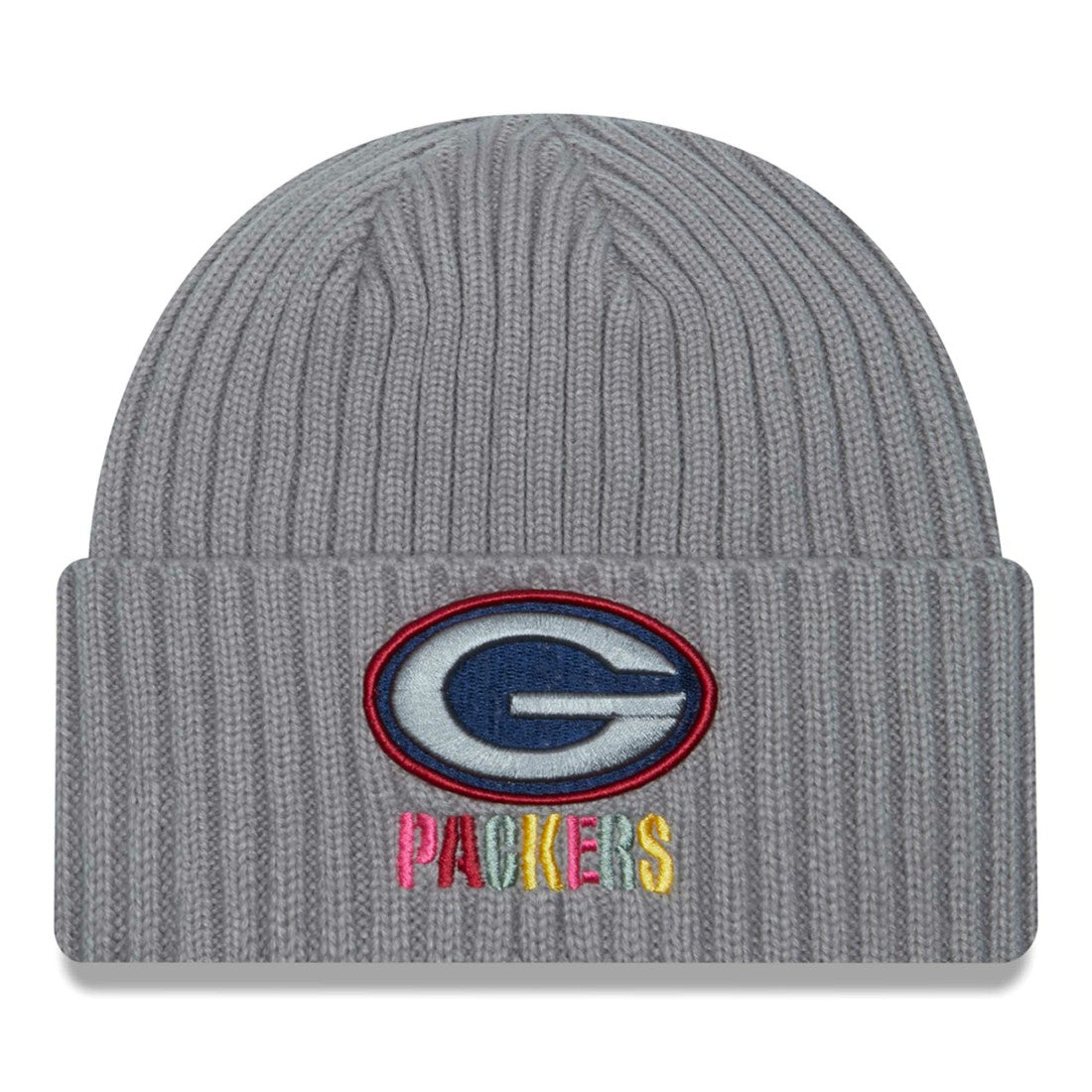 Green Bay Packers New Era Color Pack Multi Cuffed Knit Hat