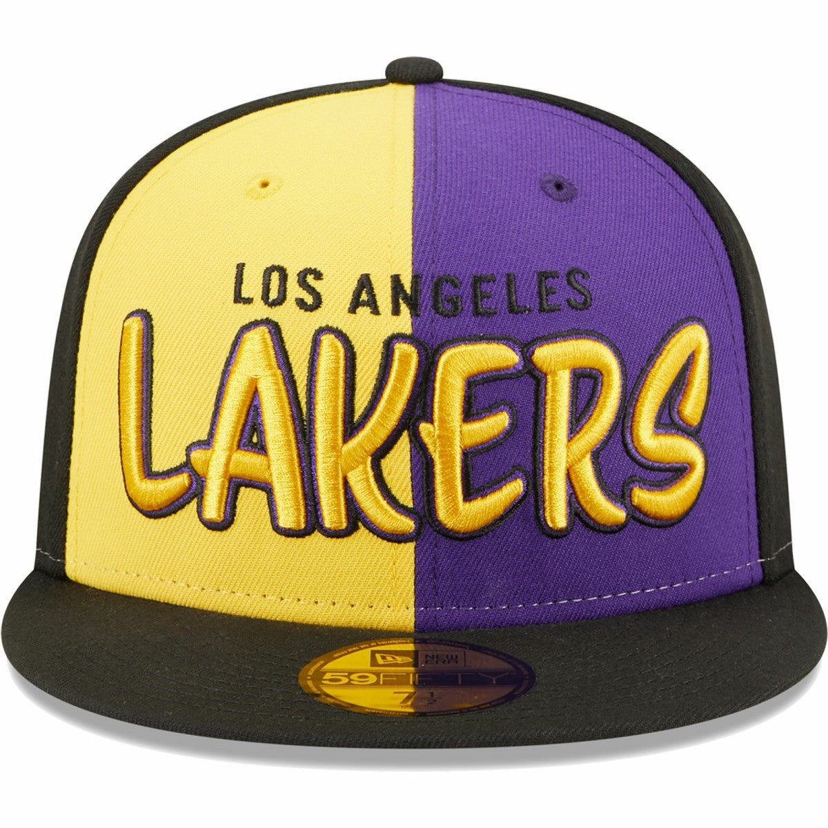 Los Angeles Lakers Pop Front 59FIFTY Fitted Hat On Sale