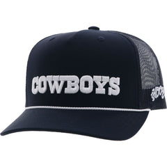 Dallas Cowboys  HOOey Wordmark Rope Trucker Adjustable Hat